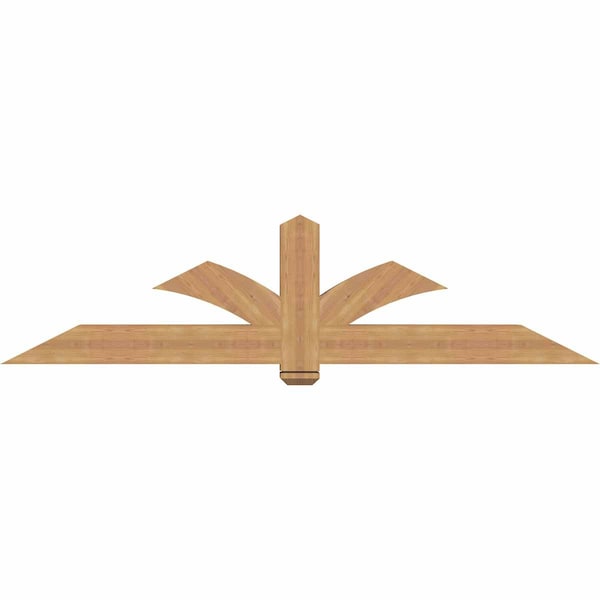 Ekena Millwork Redmond Smooth Timber Gable Bracket, Western Red Cedar, 84"W x 21"H x 5 1/2"D x 5 1/2"F, 6/12 Pitch GBW084X21X0606RED00SWR - main